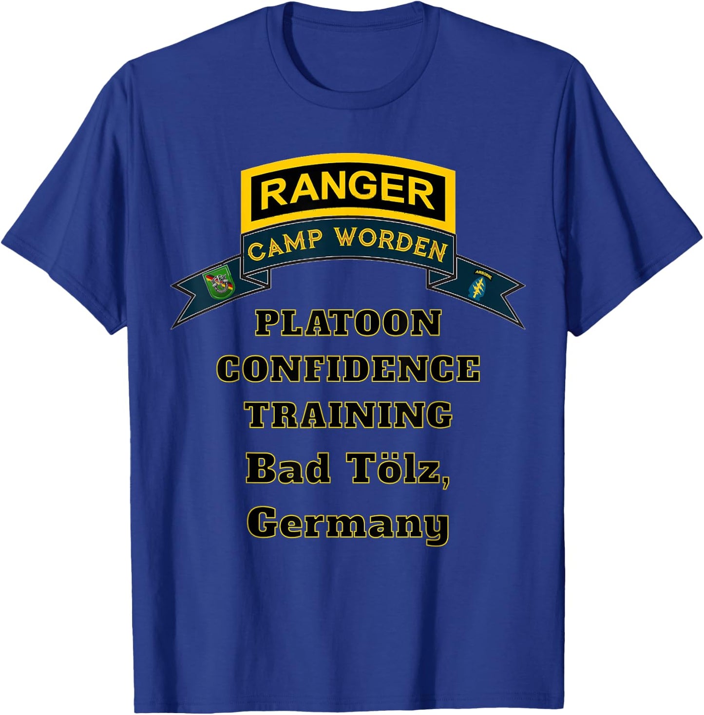 Camp Worden Platoon Confidence Training Dark Color T-Shirt - T-Shirt | Royal