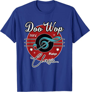 1950s Doo Wop Retro 50s Clothing Vintage Rockabilly T-Shirt - T-Shirt | Royal