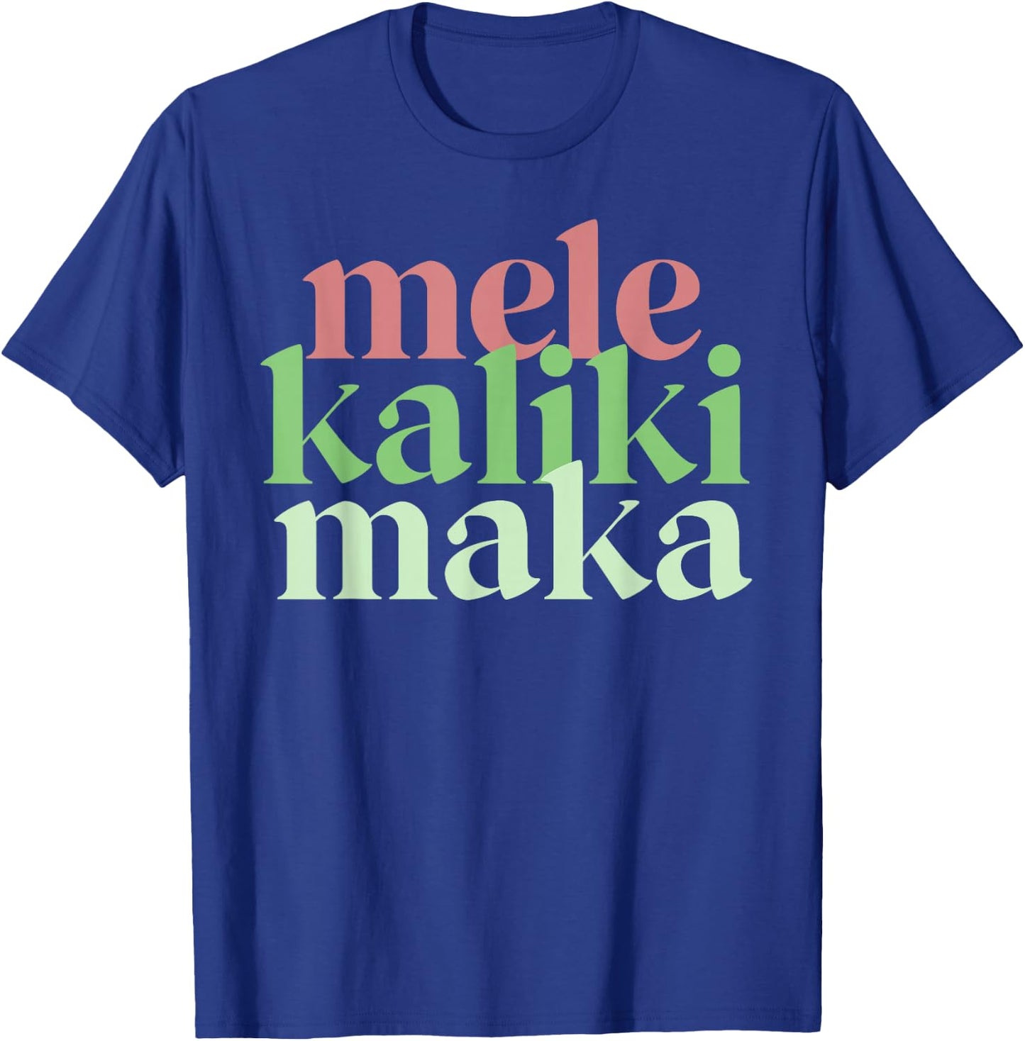 Mele Kalikimaka Retro Christmas Modern Hawaiian Women T-Shirt - T-Shirt | Royal