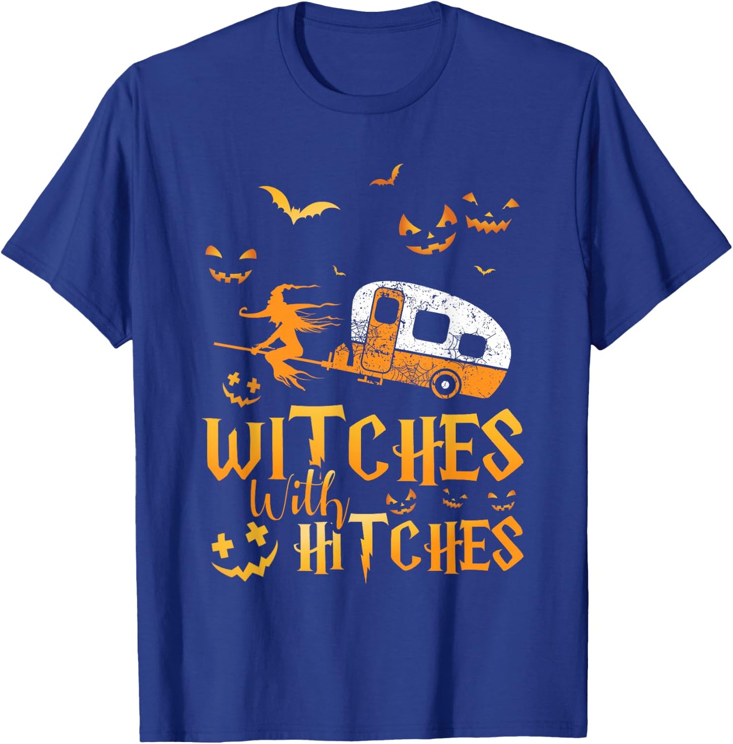 Witches With Hitches Camping T-Shirt - T-Shirt | Royal