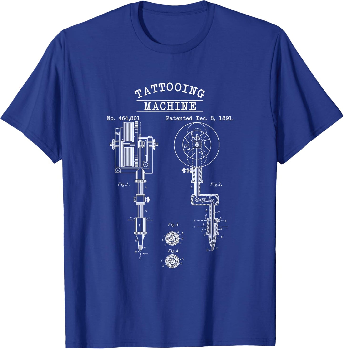 Schematic Representation of a Tattoo Machine T-Shirt - T-Shirt | Royal