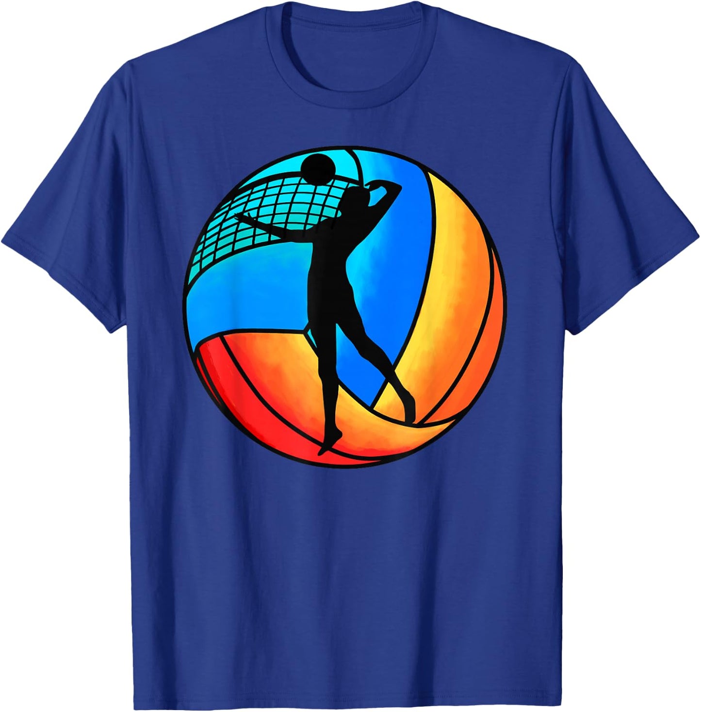 Beach Volleyball Vintage T-Shirt - T-Shirt | Royal
