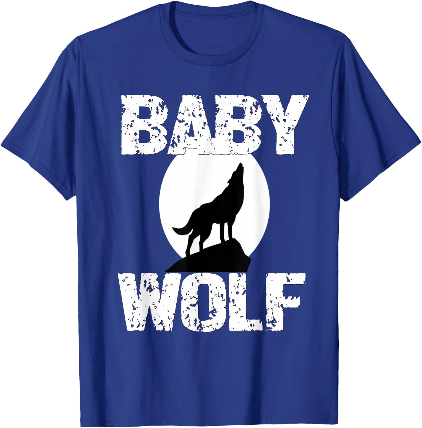 Baby Wolf Matching Family Tribe Wolves Moon Kid Girl Boy Cub T-Shirt - T-Shirt | Royal
