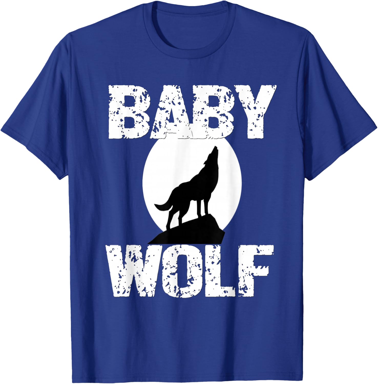Baby Wolf Matching Family Tribe Wolves Moon Kid Girl Boy Cub T-Shirt - T-Shirt | Royal
