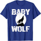 Baby Wolf Matching Family Tribe Wolves Moon Kid Girl Boy Cub T-Shirt - T-Shirt | Royal