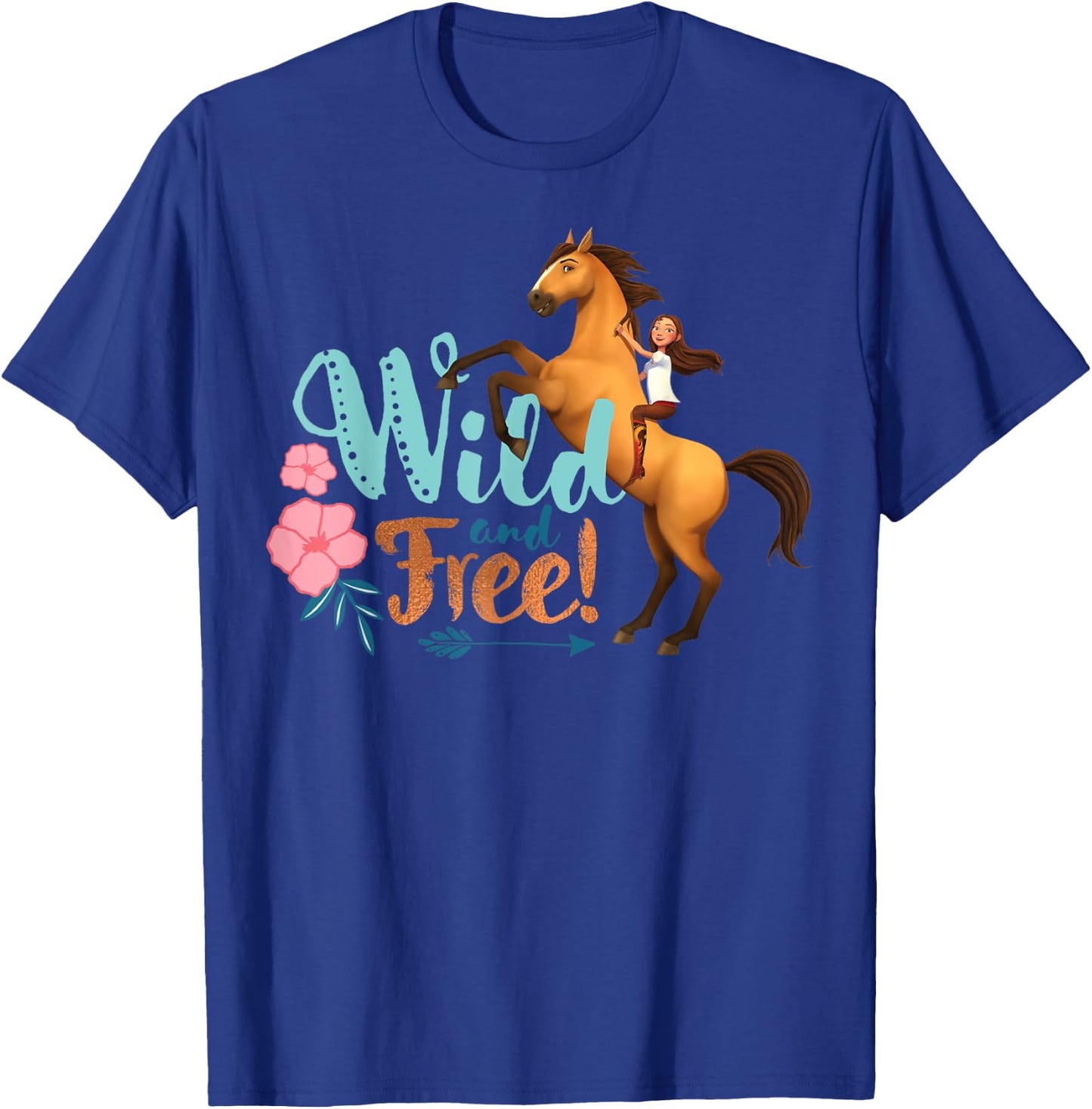 DreamWorks Spirit Riding Free Spirit Wild and Free T-Shirt - T-Shirt | Royal