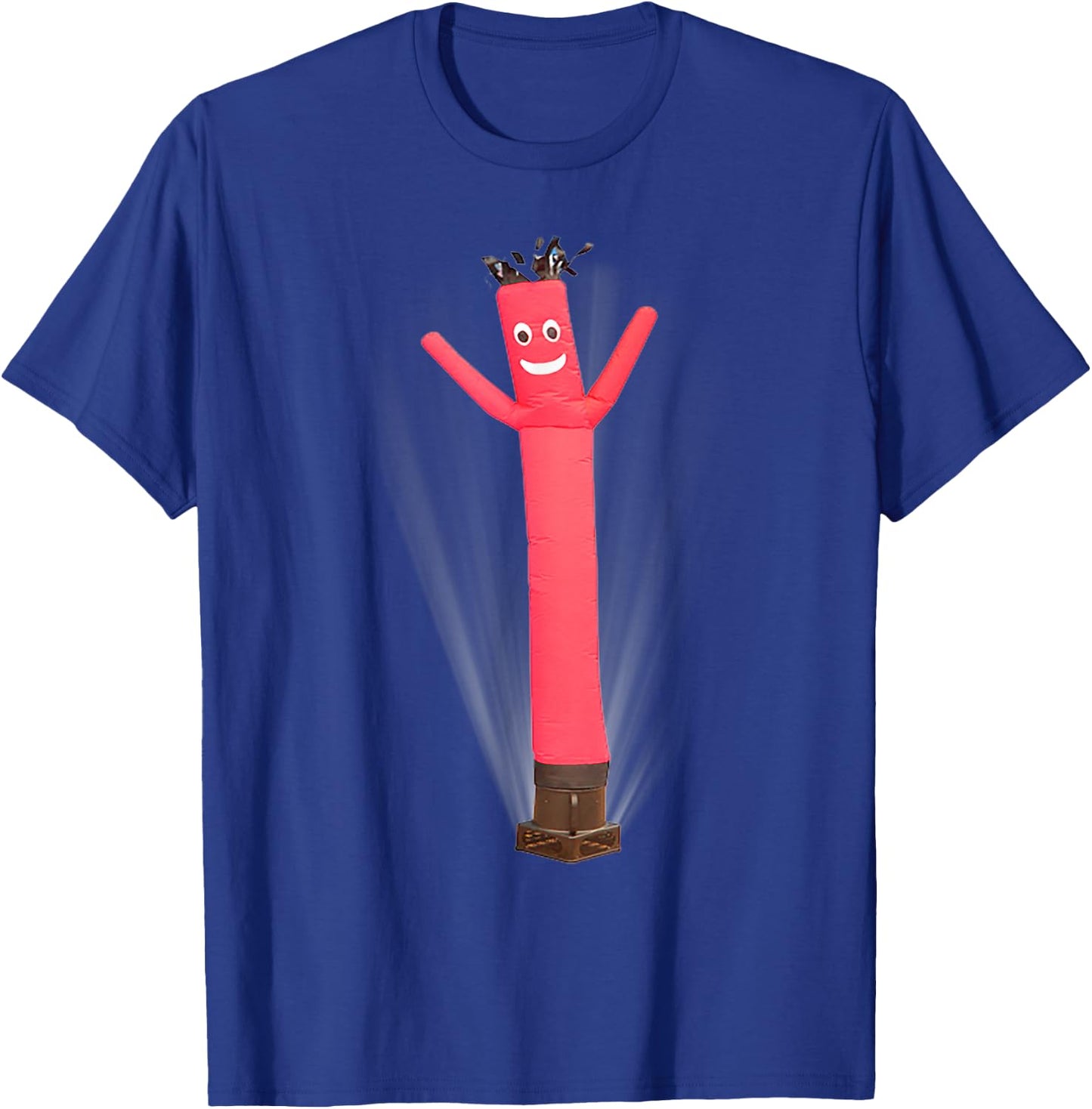 Wacky Waving Inflatable Tube Man Air Dancer Red T-Shirt - T-Shirt | Royal