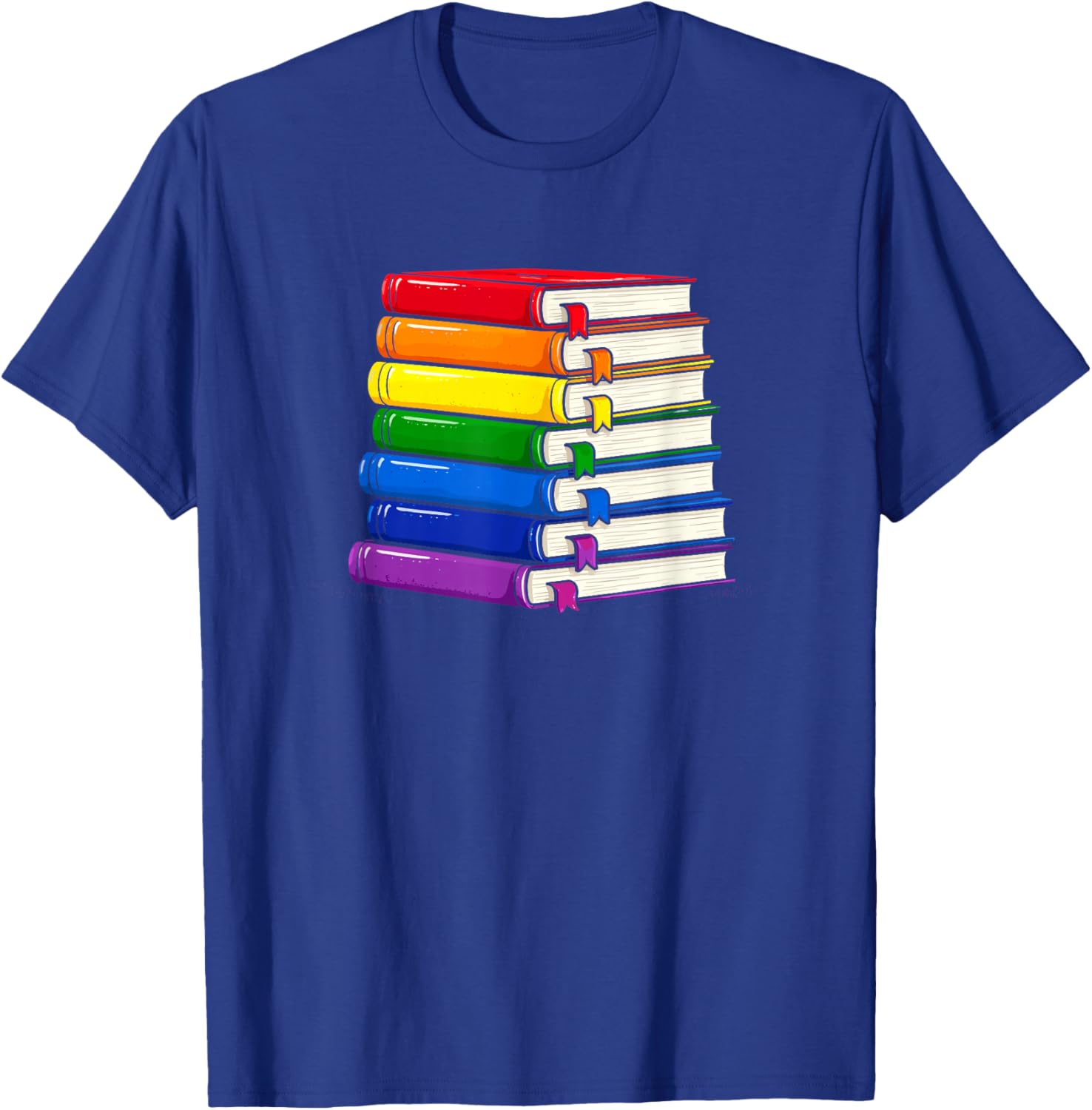 Gay Pride Month Read Books LGBT Rainbow Flag LGBTQ Librarian T-Shirt - T-Shirt | Royal