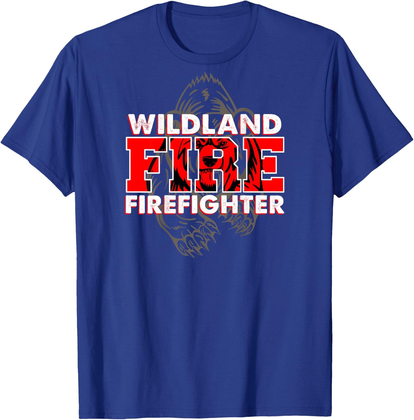 Wildland Fire Rescue Department Firefighters Firemen Uniform T-Shirt - T-Shirt | Royal