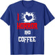 Horror Funny - I Love Horror And Coffee T-Shirt - T-Shirt | Royal
