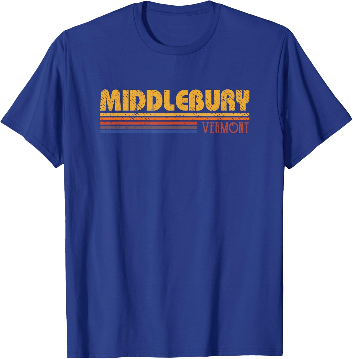 Retro Middlebury Vermont 80s Style T-Shirt - T-Shirt | Royal