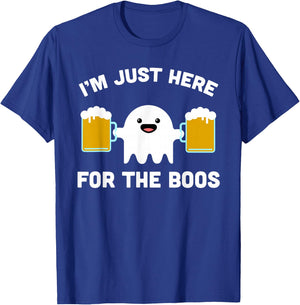 I'm Just Here for the Boos Shirt, Halloween Bartender T-Shirt - T-Shirt | Royal