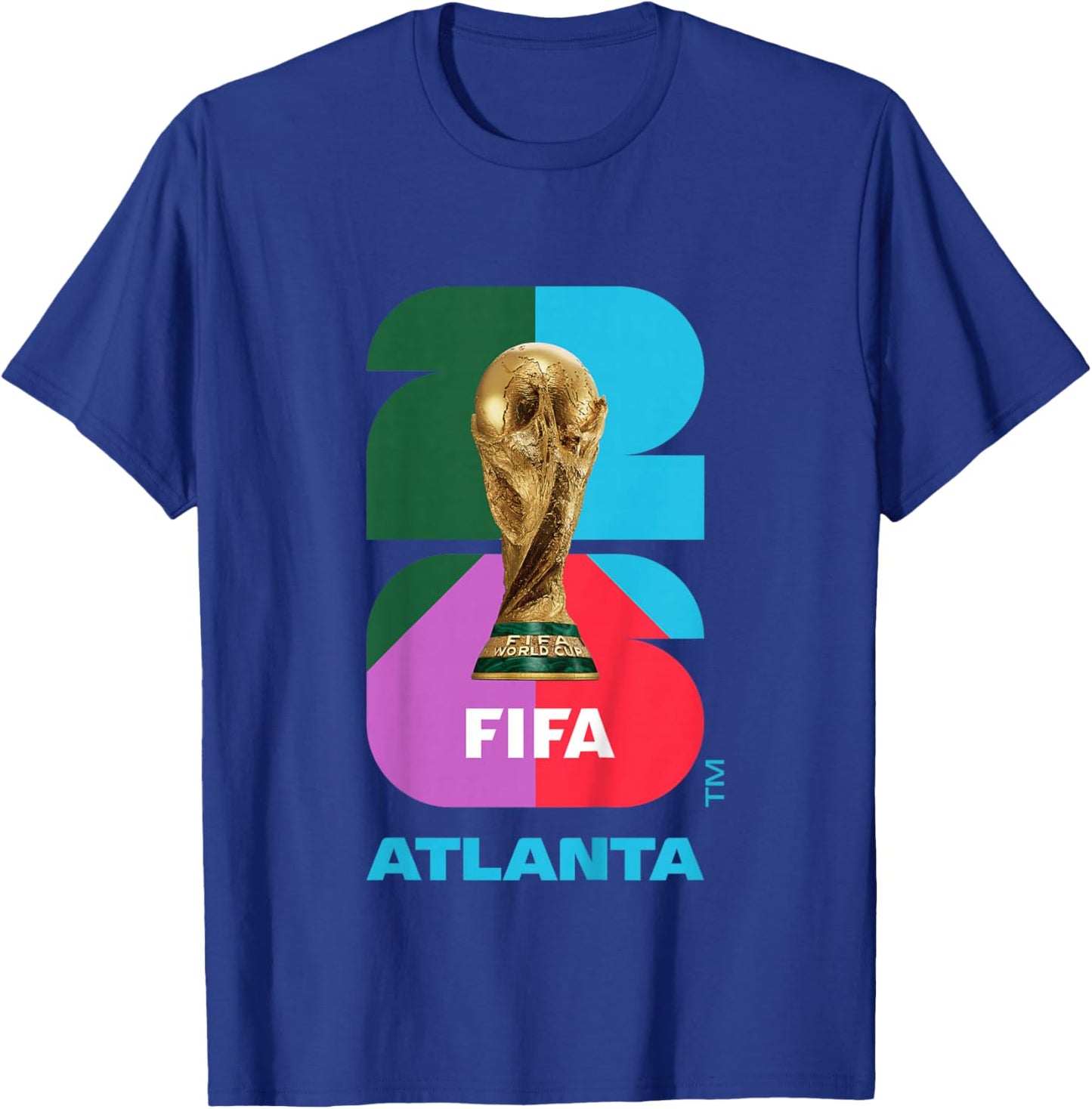 Kids FIFA World CUP26 Atlanta Trophy Color T-Shirt - T-Shirt | Royal