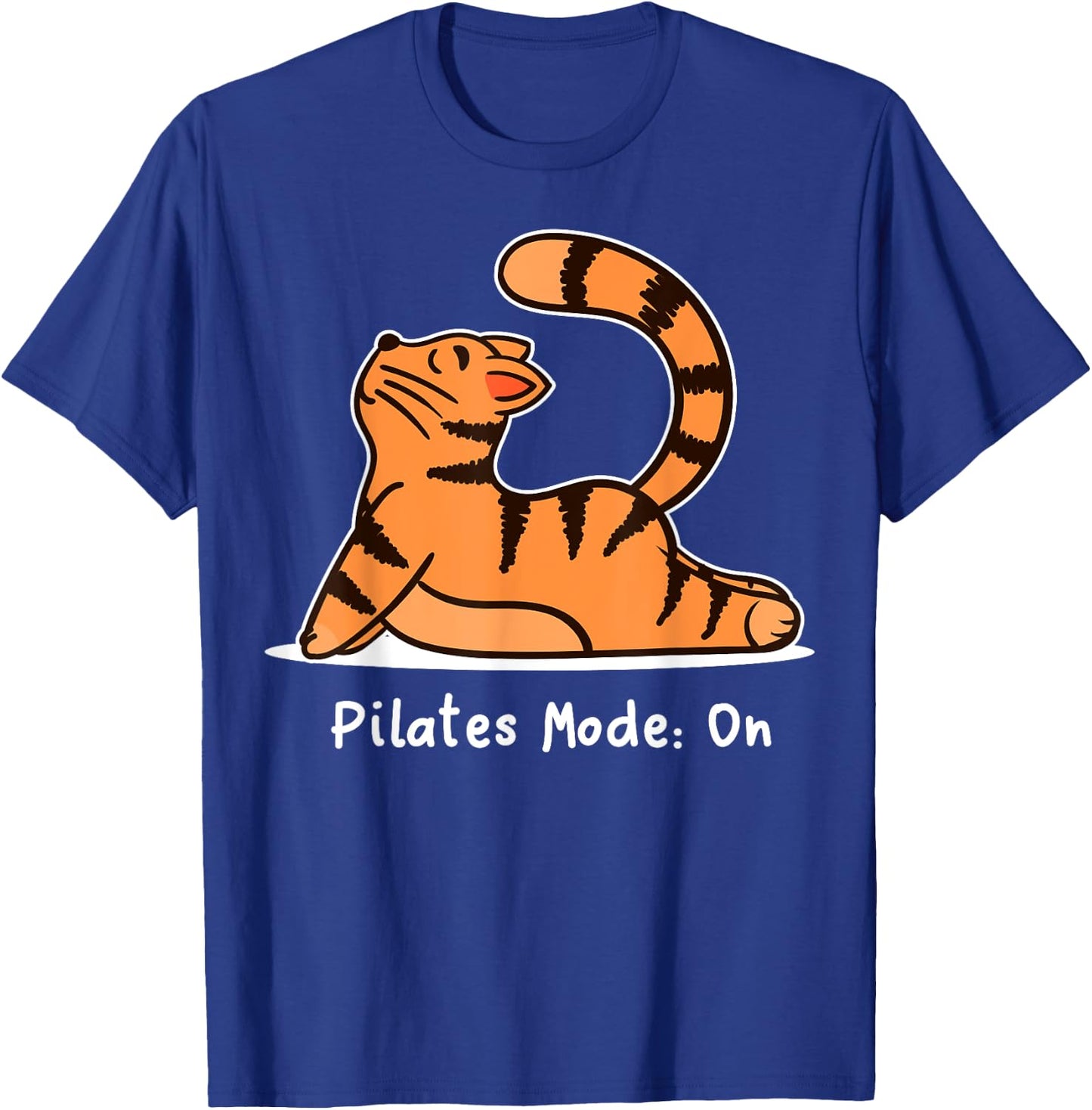 Cute Kitten Cat Pilates Fitness Training Workout T-Shirt - T-Shirt | Royal