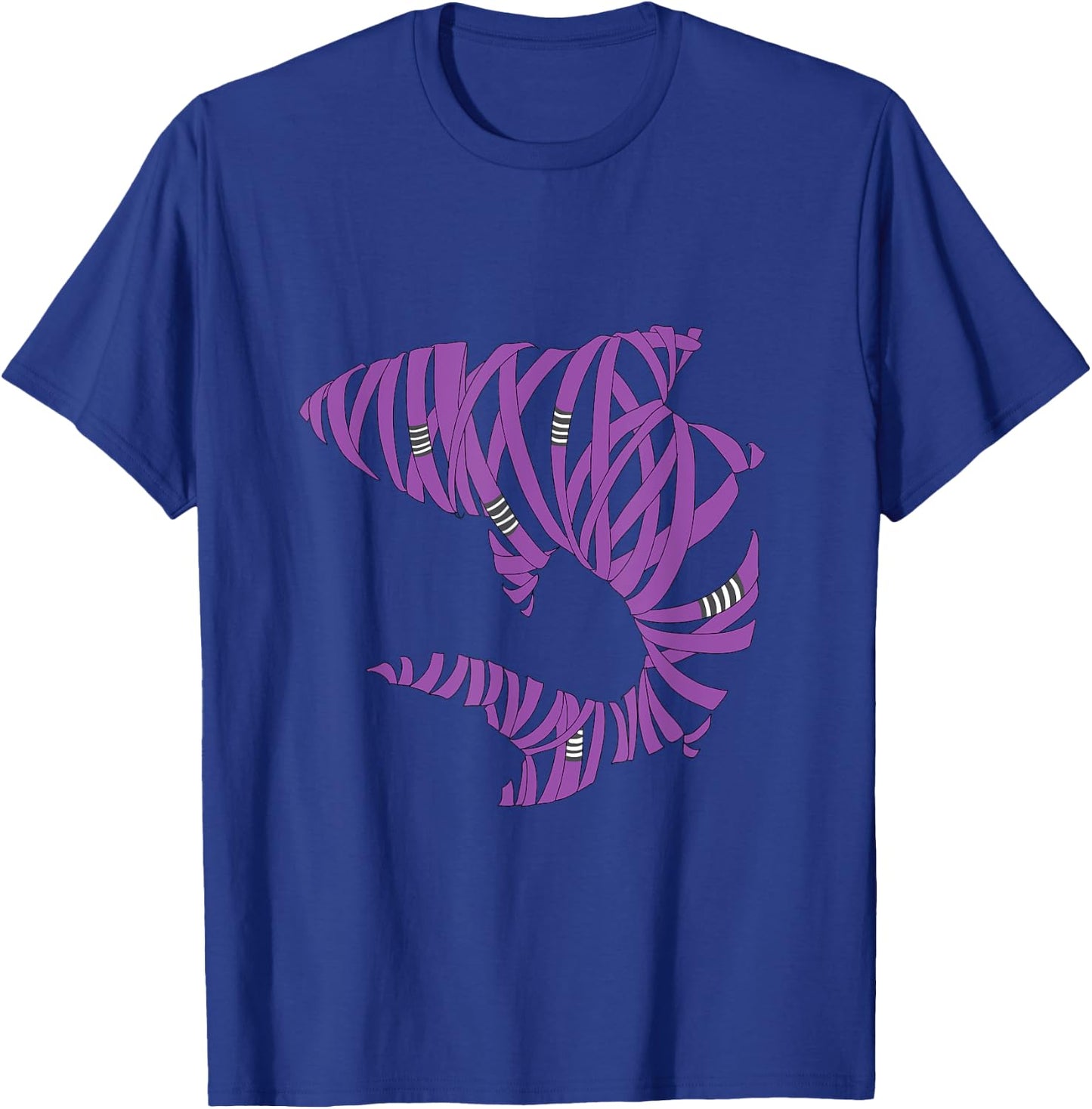 Bjj Jiu Jitsu Belt Shark - Purple Belt T-Shirt - T-Shirt | Royal