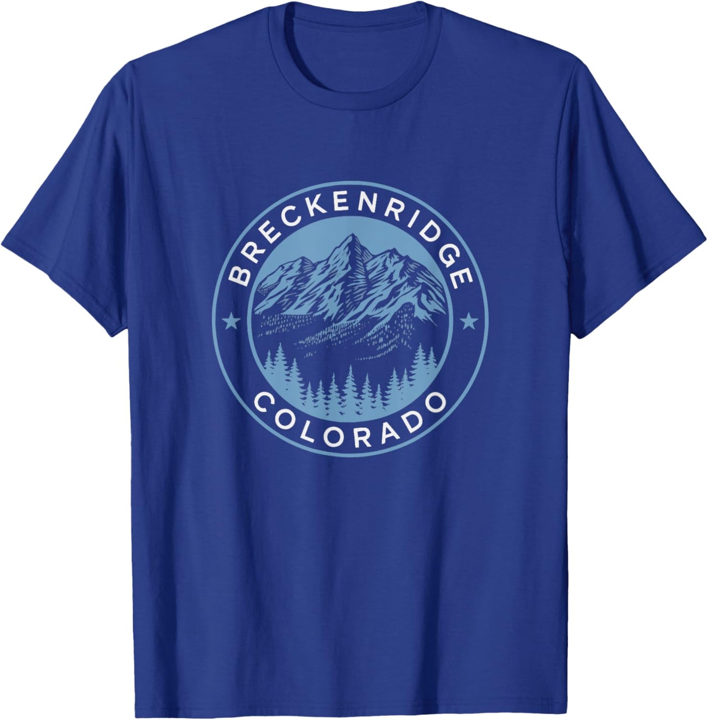 Breckenridge CO Hiking Camping Tourist Ski Gift T-Shirt - T-Shirt | Royal