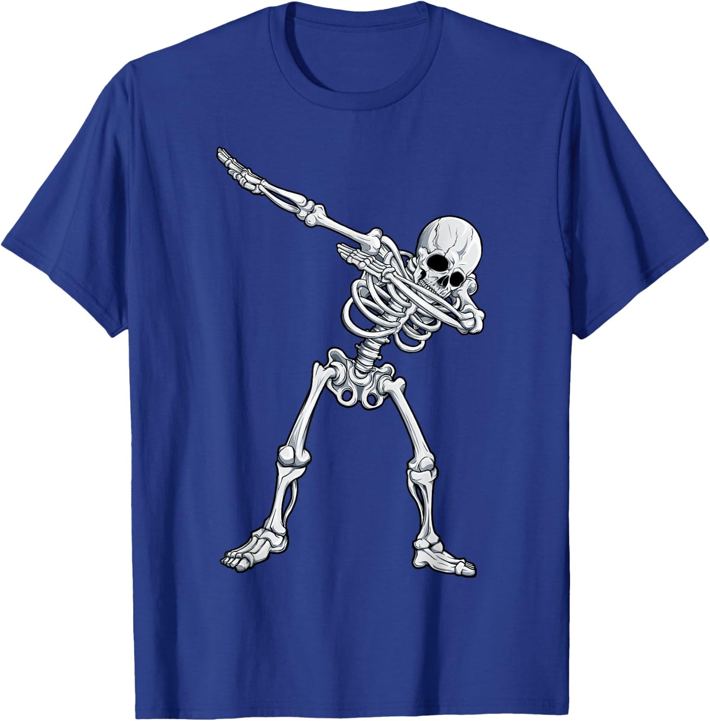 Dabbing Skeleton T Shirt Halloween Kids Boys Men Funny Dab T-Shirt - T-Shirt | Royal