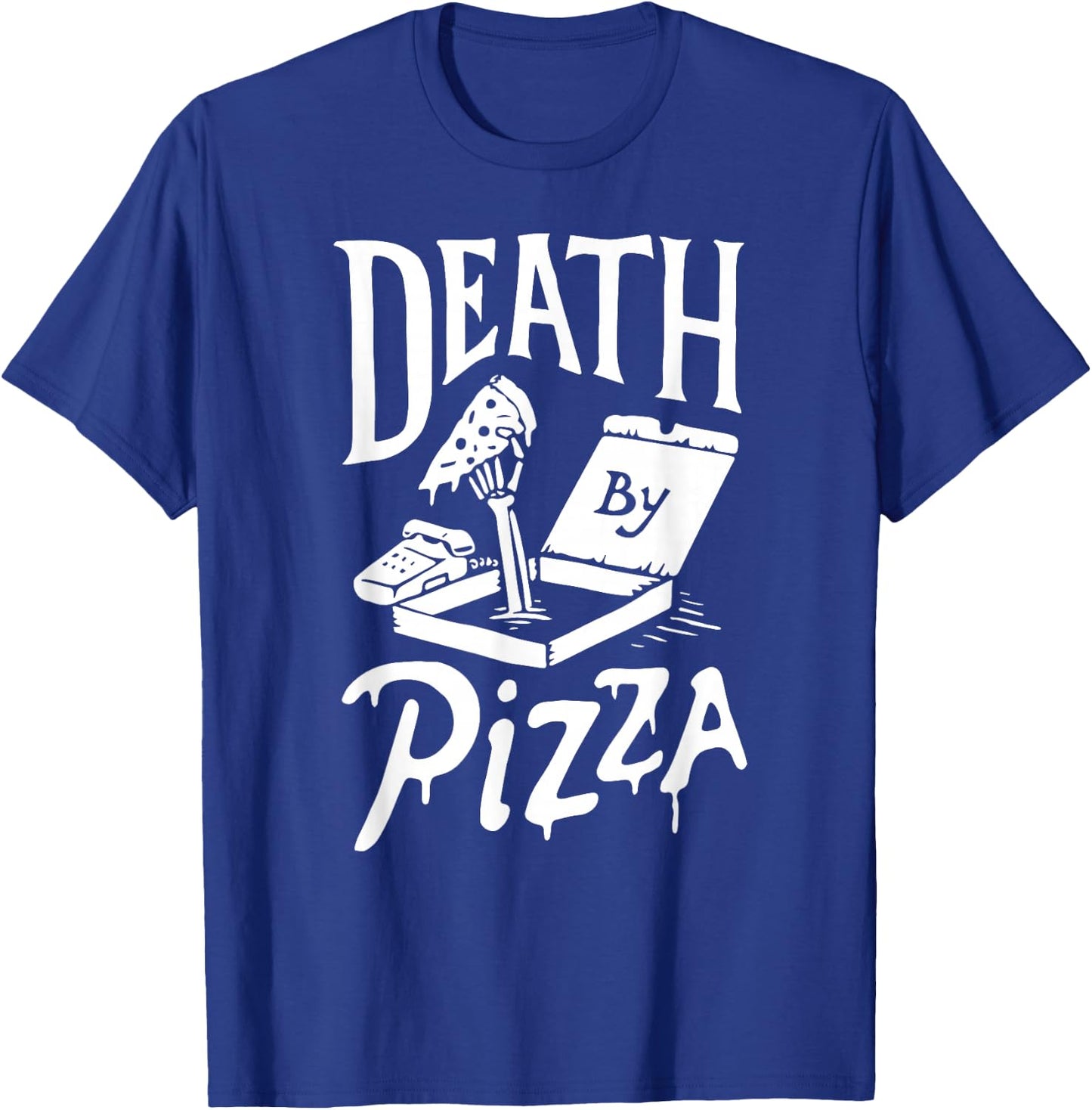 Death by Pizza funny T-Shirt - T-Shirt | Royal
