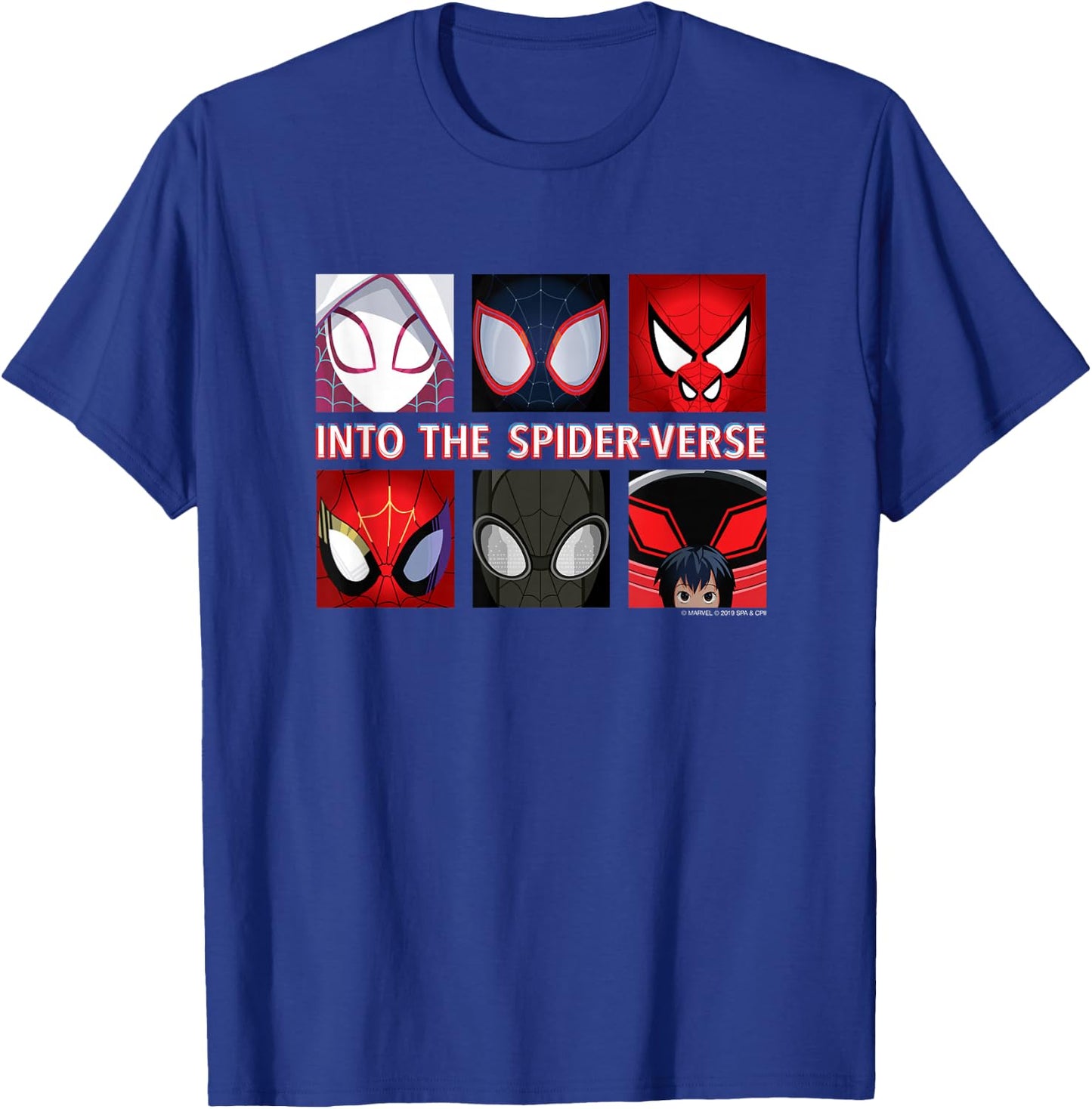 Marvel Spider-Man Into the Spider-Verse Spider-Heroes T-Shirt - T-Shirt | Royal
