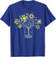 Funny Patchwork Posy Jar Quilt Block Floral Design Lovers T-Shirt - T-Shirt | Royal