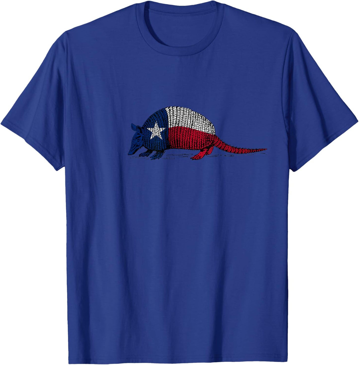 Armadillo Texas Flag T-Shirt - T-Shirt | Royal