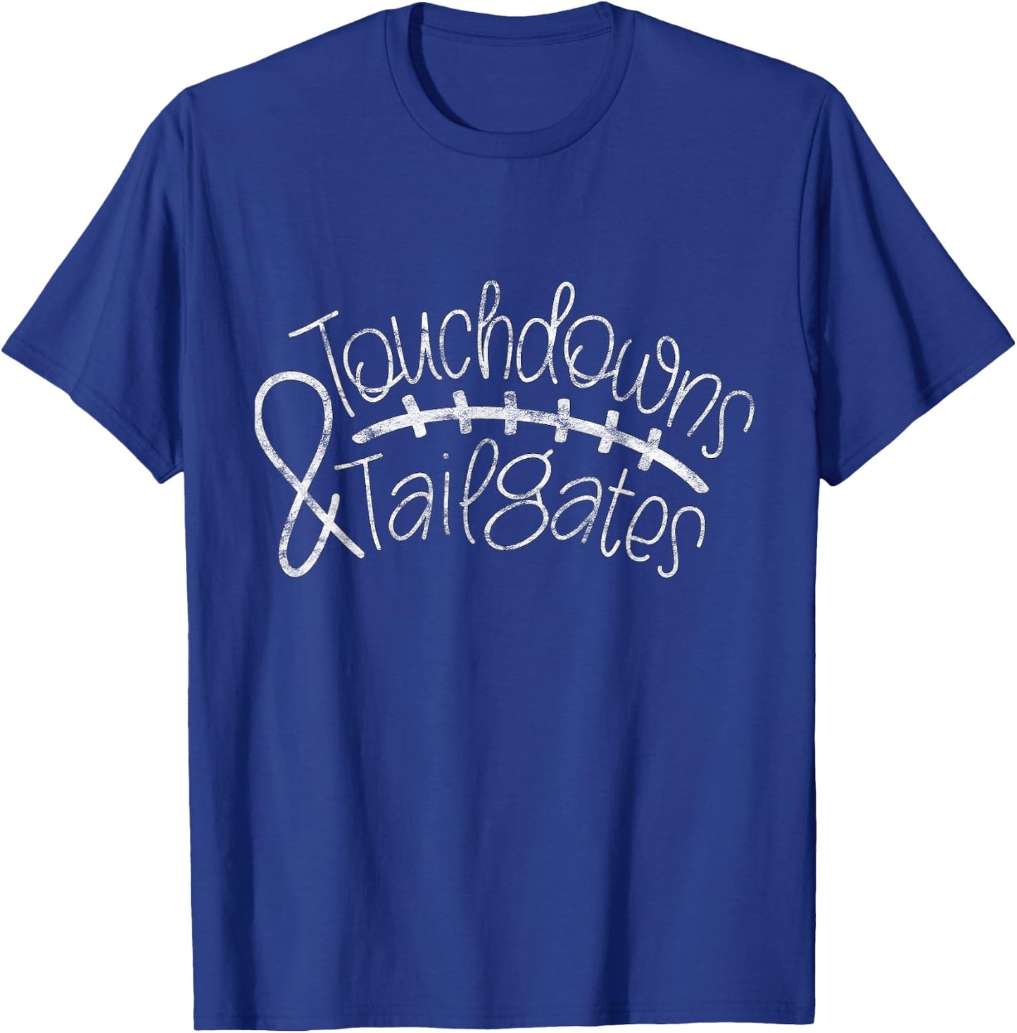 Pretty Cute Touchdowns and Tailgates Gift T-Shirt - T-Shirt | Royal