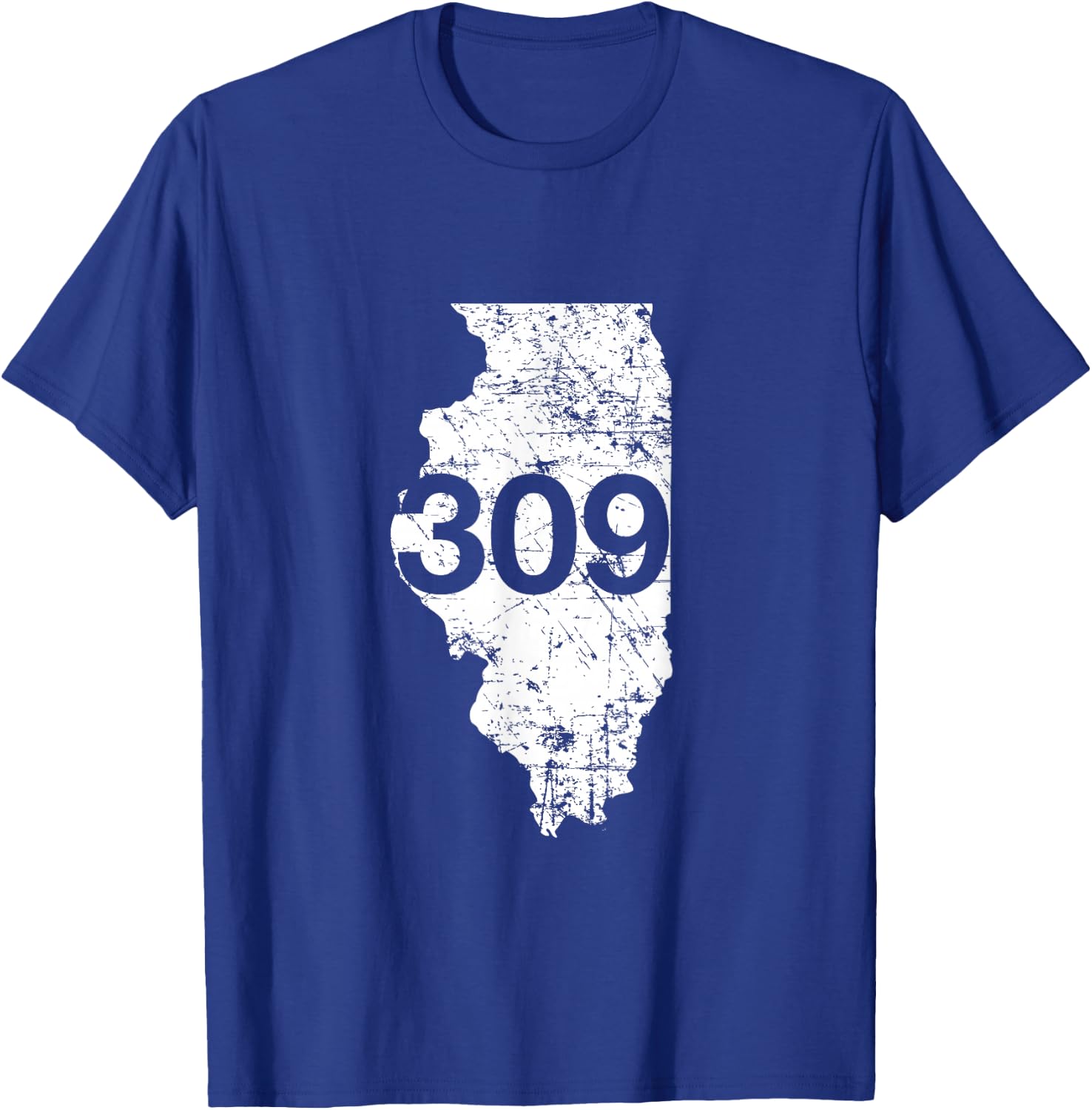 Peoria Pekin Area Code 309 Shirt, Illinois Souvenir Gift T-Shirt - T-Shirt | Royal