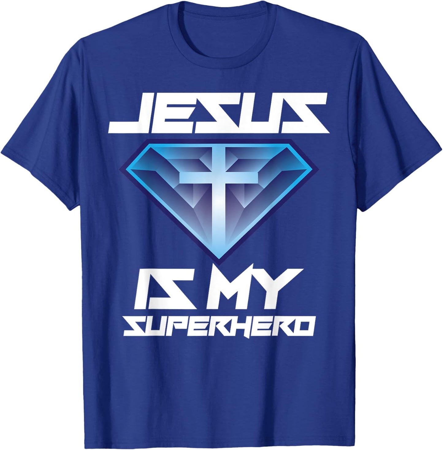 Jesus Is My Superhero Shirt | Cute Powerful Christian Gift T-Shirt - T-Shirt | Royal