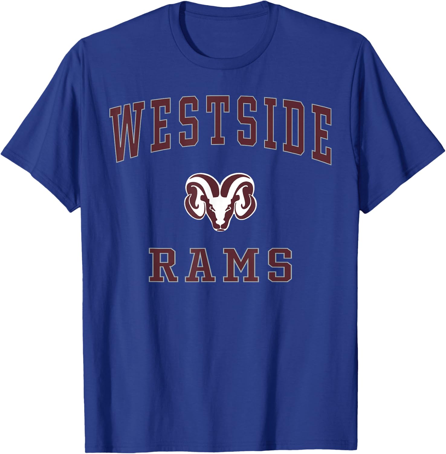 Westside High School Rams T-Shirt - T-Shirt | Royal