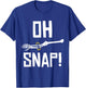 Aw Snap Broken Arm Skeleton Injury Wrist Surgery Recovery T-Shirt - T-Shirt | Royal