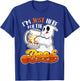 I'm Just Here for the Boos Funny Halloween Ghost T-Shirt - T-Shirt | Royal