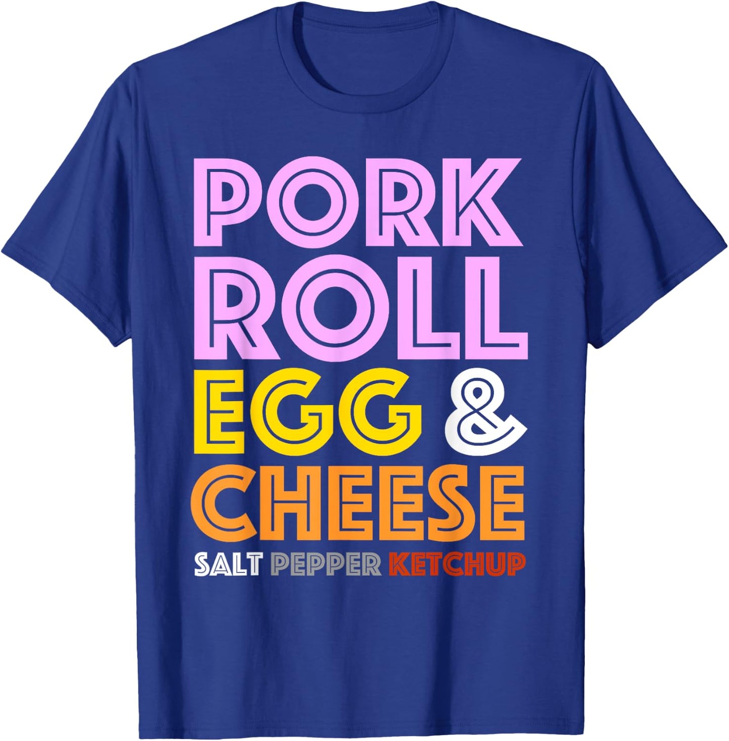 Pork Roll - New Jersey Pork Roll Egg and Cheese T-Shirt - T-Shirt | Royal