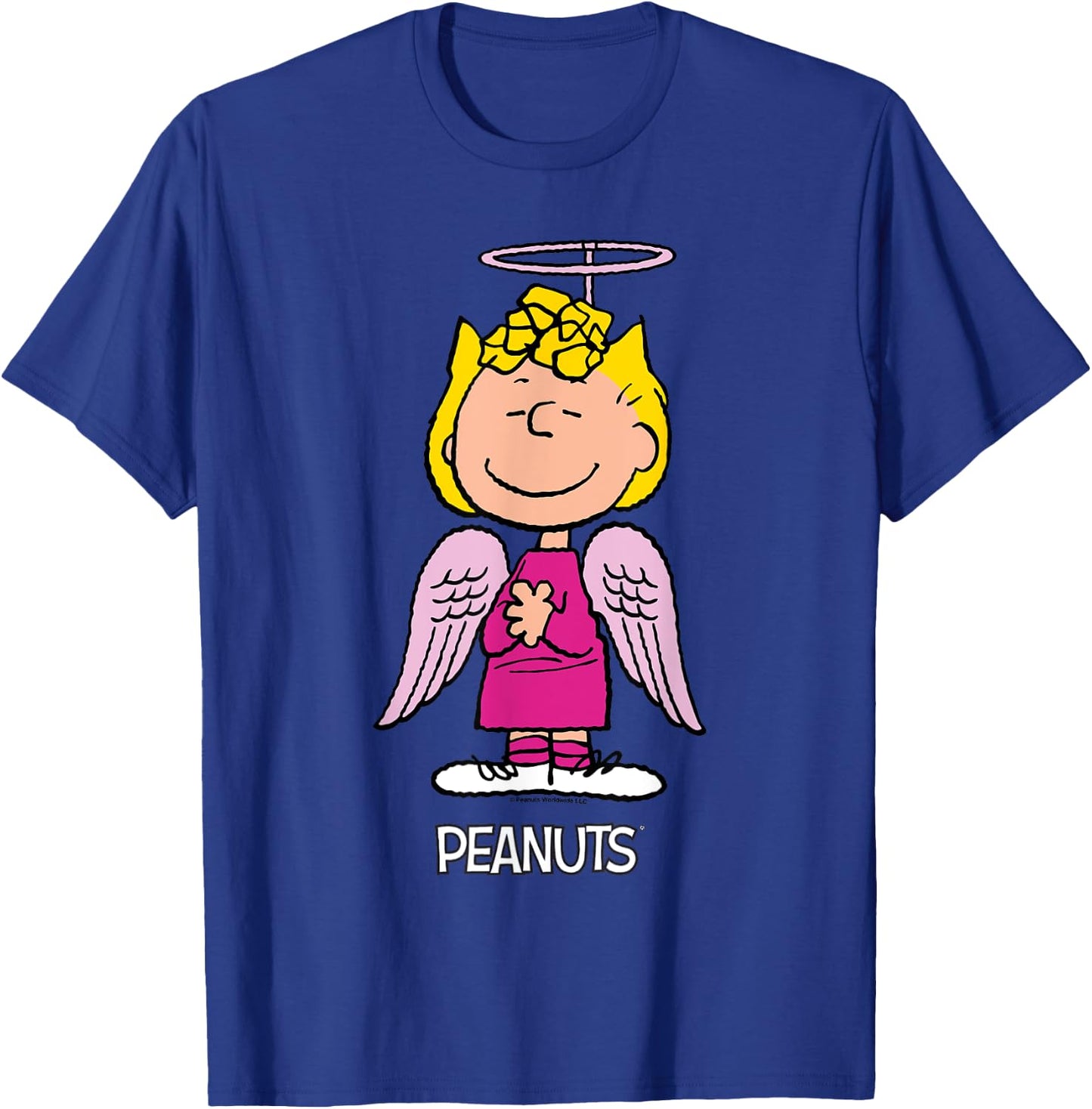 Peanuts Halloween Angel Sally Brown T-Shirt - T-Shirt | Royal