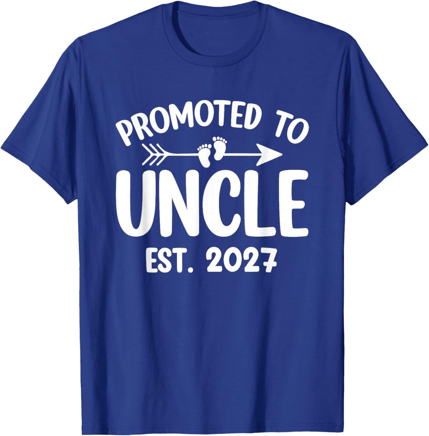 Promoted to Uncle 2027 Baby Announcement Soon to Be Uncle T-Shirt - T-Shirt | Royal