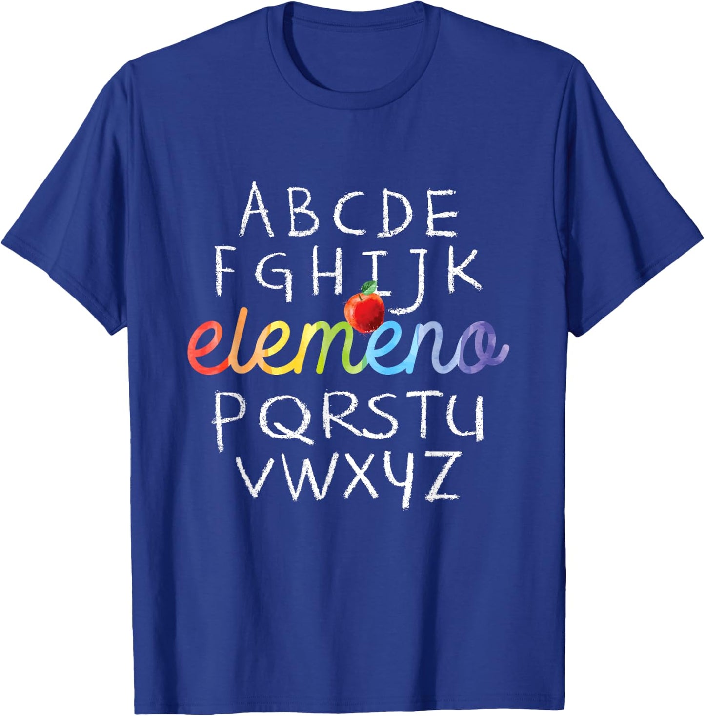Elemeno Alphabet - Preschool Nursery - School Teacher T-Shirt - T-Shirt | Royal
