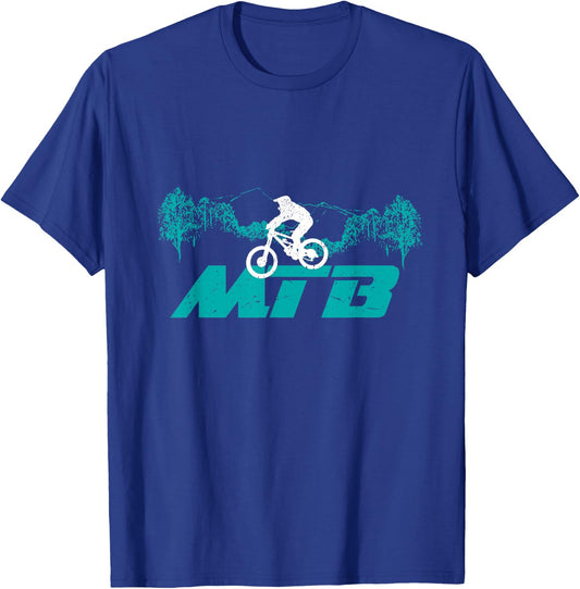 Mountain Bike - MTB Downhill Biking Biker Gift T-Shirt - T-Shirt | Royal