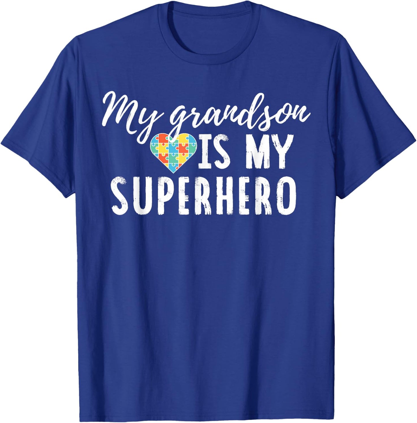 Autism Awareness Shirt for Grandma or Grandpa T-Shirt - T-Shirt | Royal