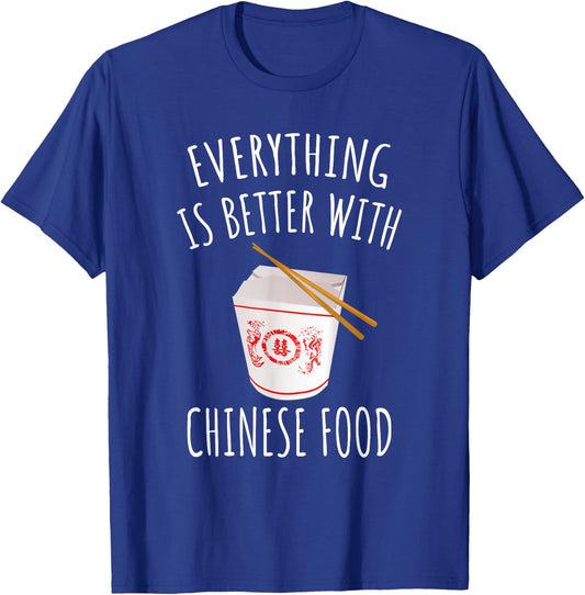 Funny Chinese Food Shirts - Black Chinese Food Christmas - Women's Medium T-Shirt - T-Shirt | Royal