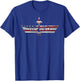 Top Gun American Flag Stars and Bars Logo Action Movie T-Shirt - T-Shirt | Royal