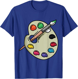 Painter Art Teacher Eazy Lazy Halloween Costume Women Kids T-Shirt - T-Shirt | Royal