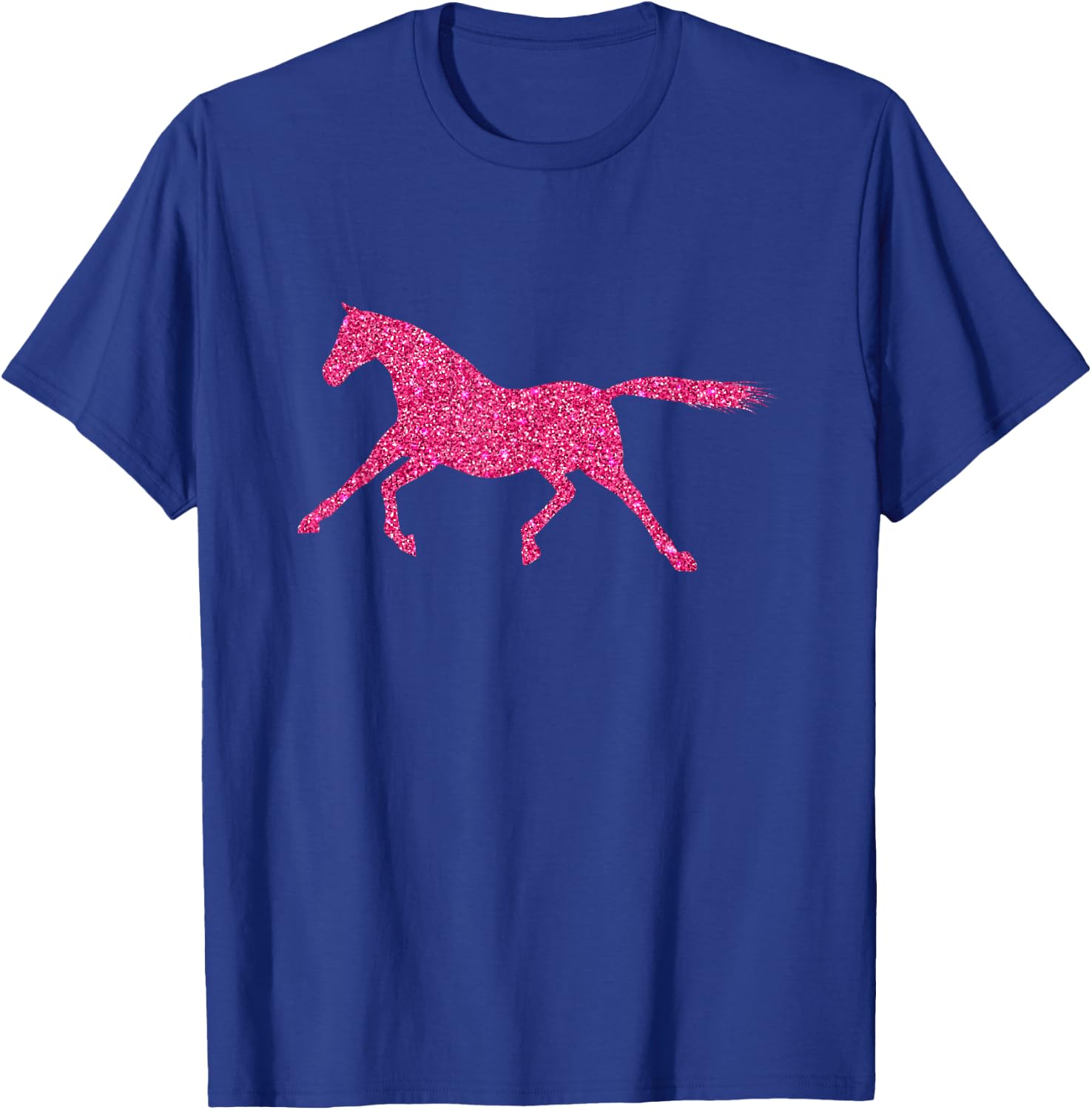 Glitter Horse Riding Equestrian Farm T-Shirt - T-Shirt | Royal