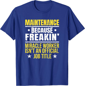 Gift Maintenance Worker T-Shirt - T-Shirt | Royal