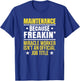 Gift Maintenance Worker T-Shirt - T-Shirt | Royal