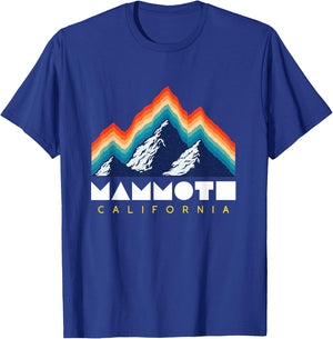 Mammoth California - USA Ski Resort 1980s Retro Shirt T-Shirt - T-Shirt | Royal