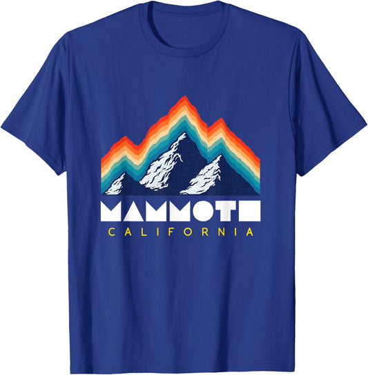Mammoth California - USA Ski Resort 1980s Retro Shirt T-Shirt - T-Shirt | Royal