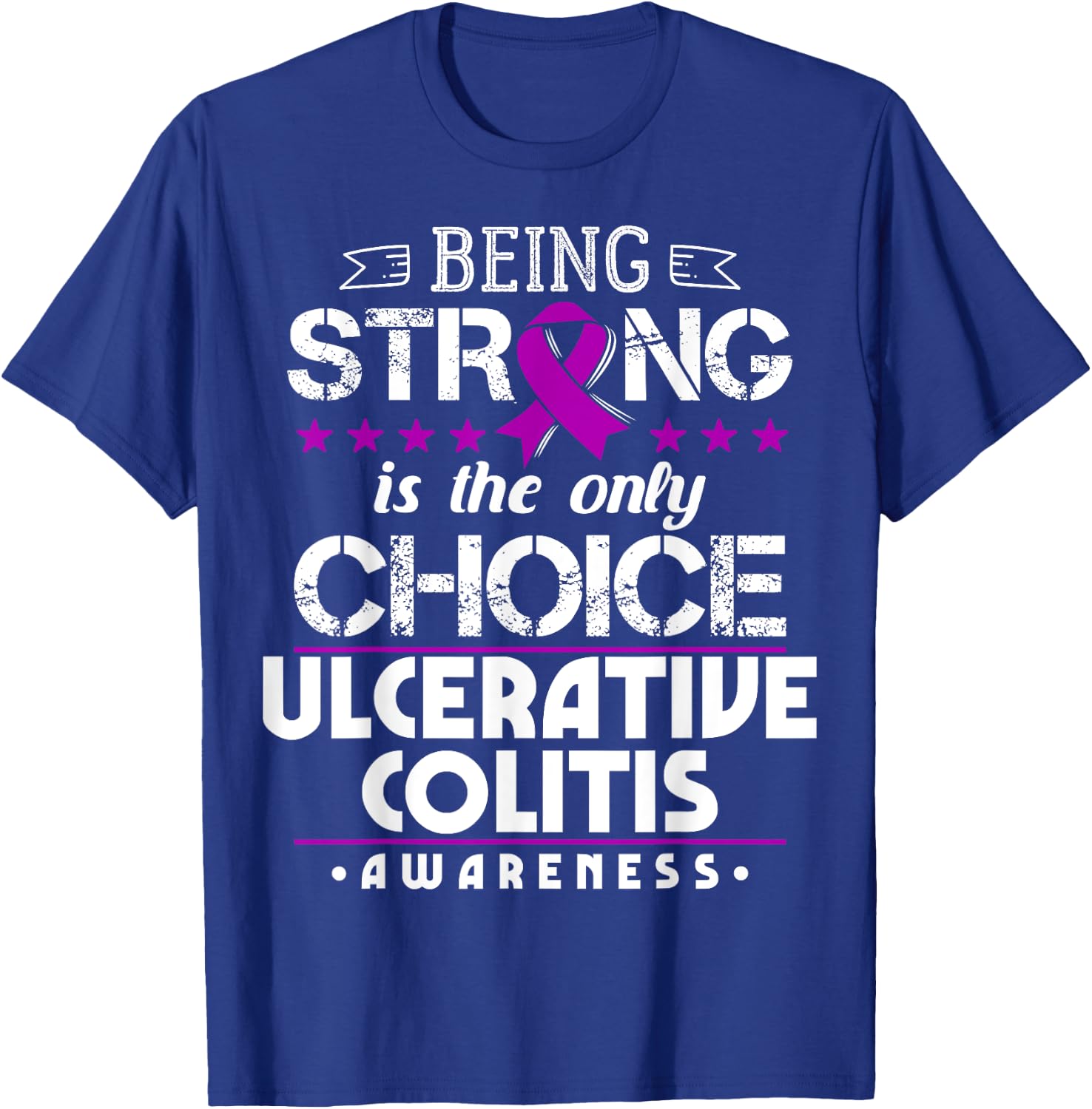 Ulcerative Colitis Awareness - Gift UC Patients T-Shirt - T-Shirt | Royal