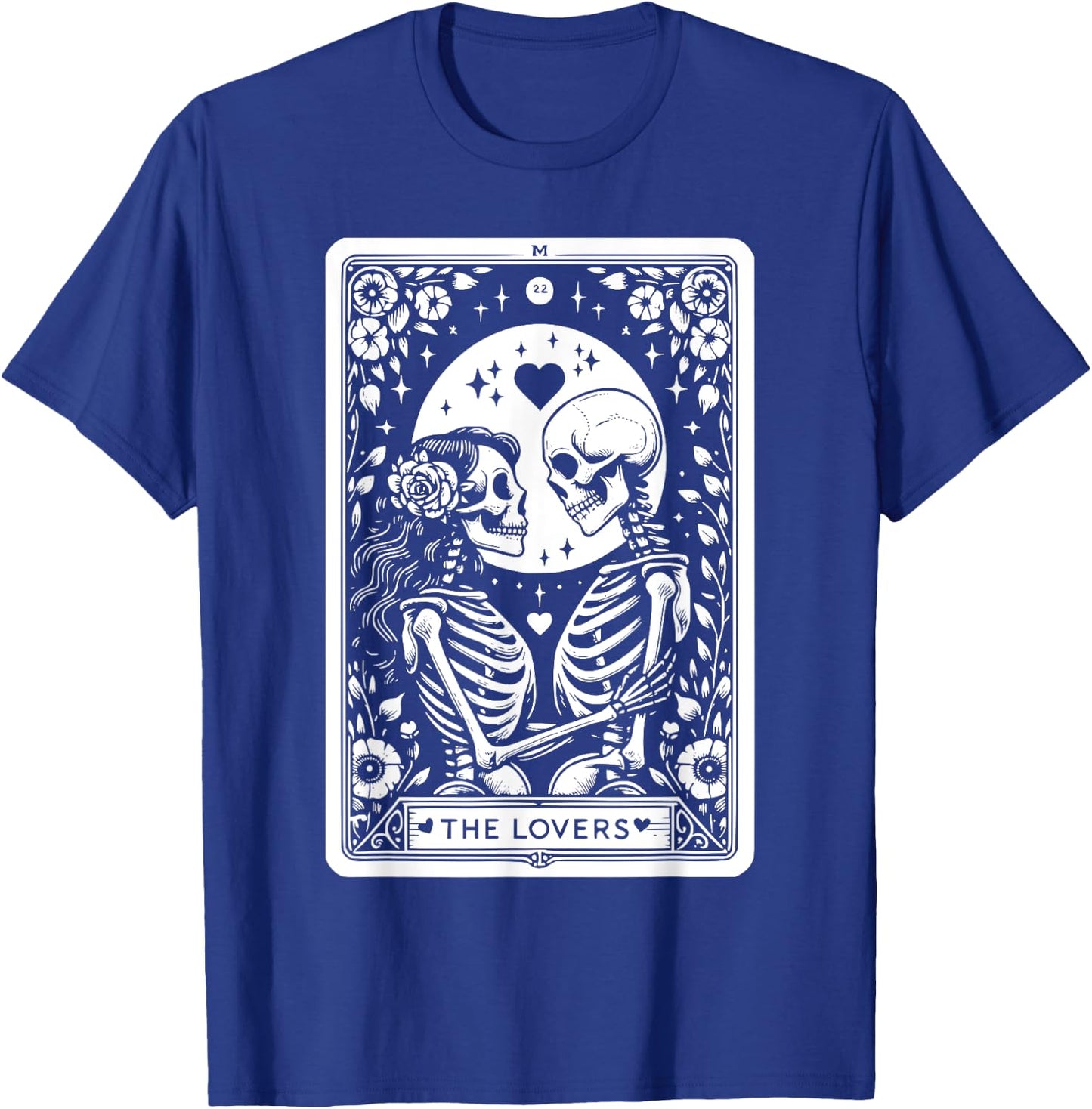 The Lovers Tarot Cards Skeleton Men Women Tarot Card T-Shirt - T-Shirt | Royal