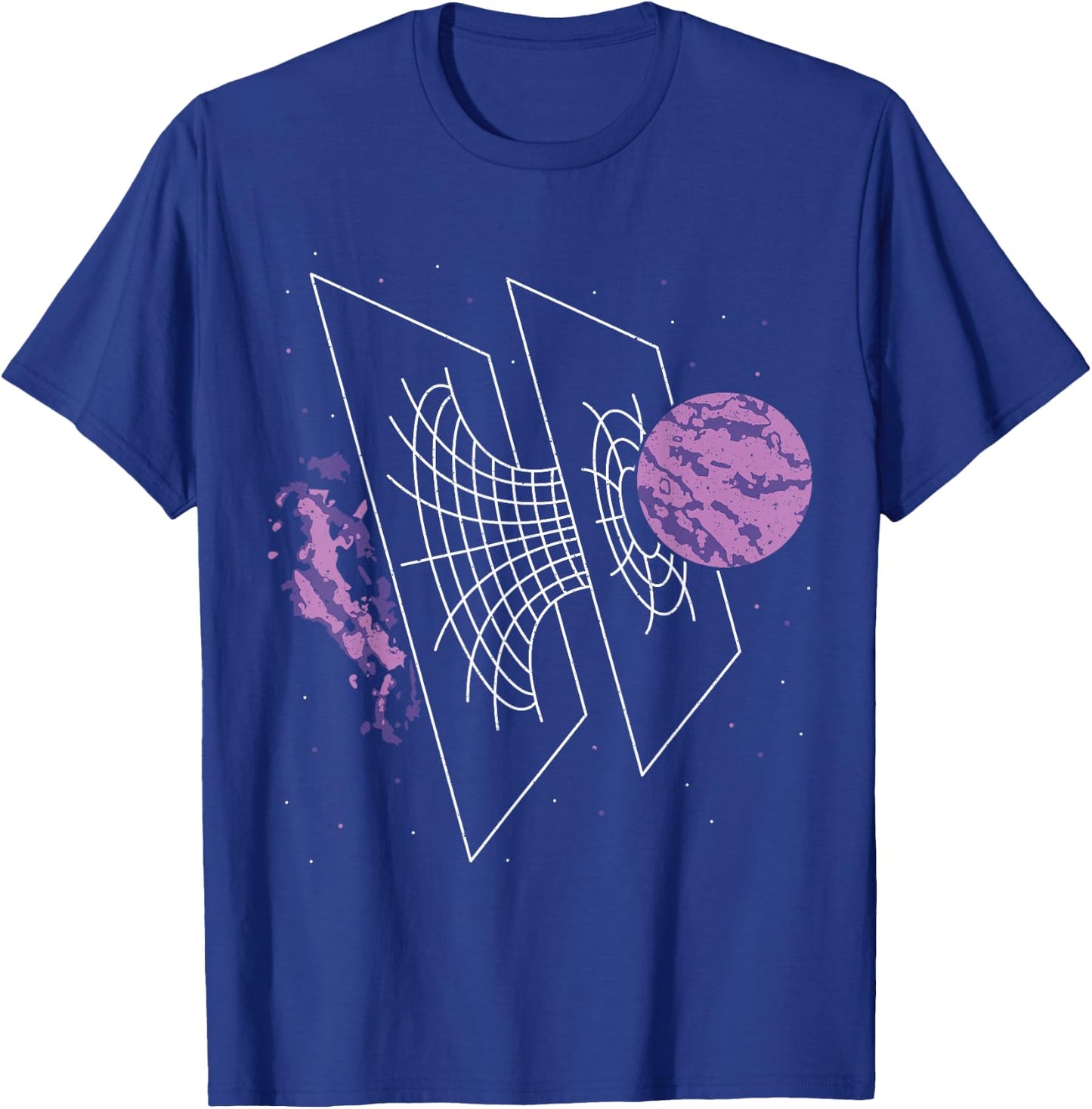 Science and Astronomy Enthusiast Designs Astrophysicists Time Warp Physics Wormhole Time Travel -Adults Black Small Modern Short Sleeve T-Shirt - T-Shirt | Royal