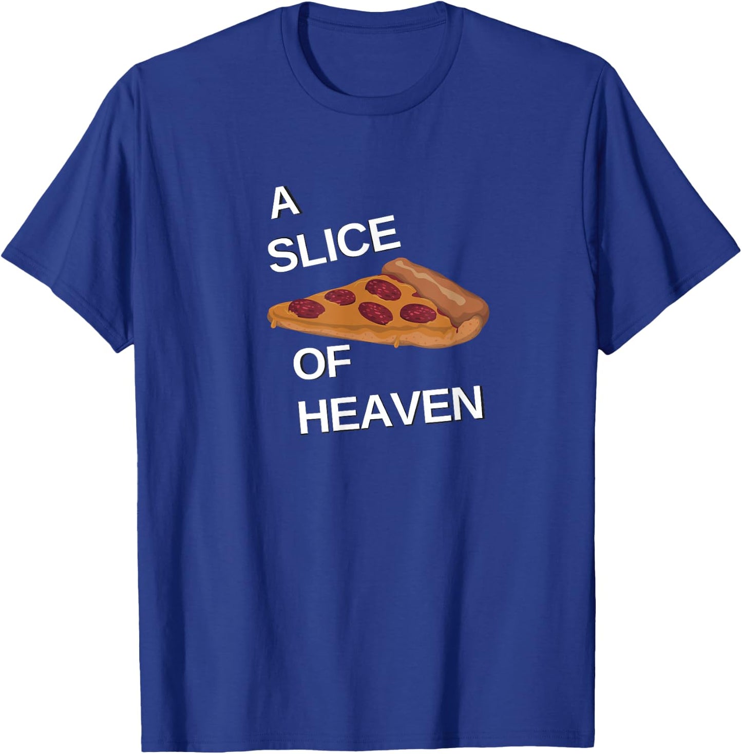 A Slice of Heaven white print dark T-Shirt - T-Shirt | Royal