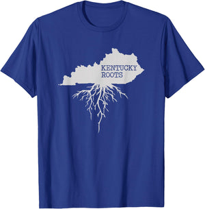 Kentucky Roots State Map Gift T-Shirt - T-Shirt | Royal